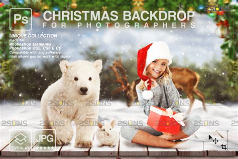 Christmas Digital Backdrop Graphic by 2SUNS · Creative Fabrica