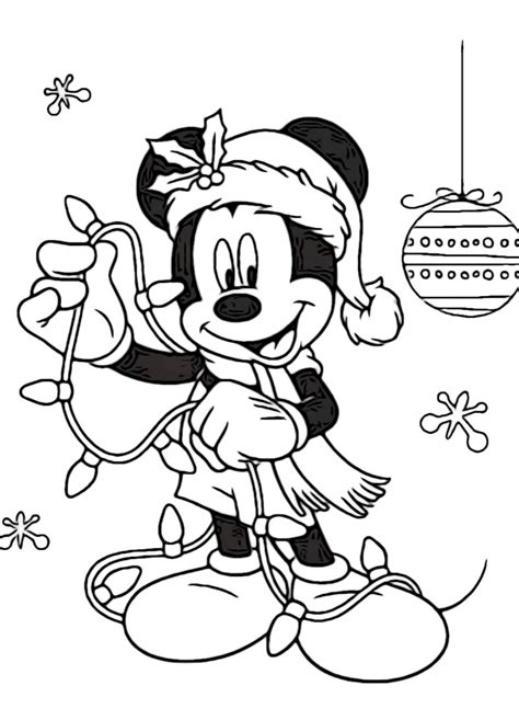 Christmas Disney Coloring Pages - Coloring Home