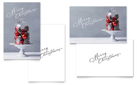 Christmas Display Greeting Card Template Design