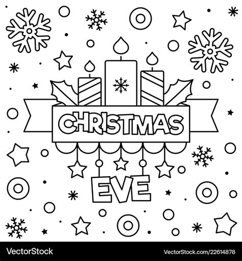 Christmas Eve Coloring Page Coloring Page Blog