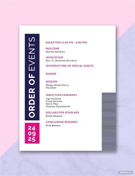 Christmas Event Program Template in PSD Word Download Template net