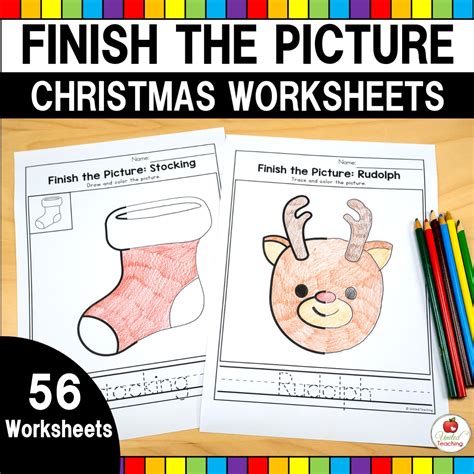 Christmas Finish the Picture Printables