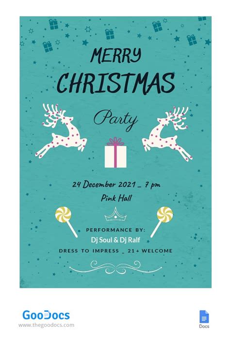 Christmas Flyer Free Google Docs Template by Free Google Docs Templates
