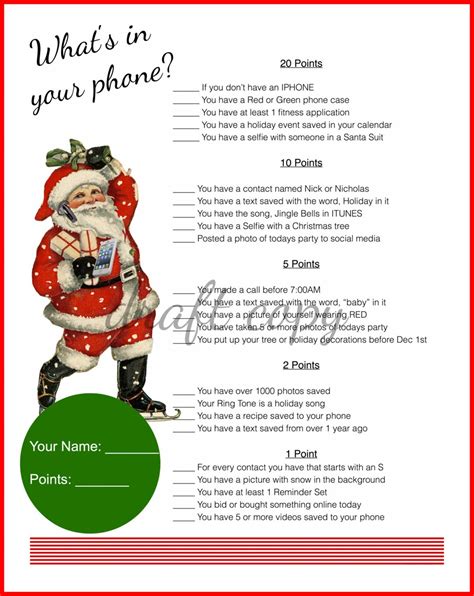 Christmas GameWhats in your phoneInstant Download