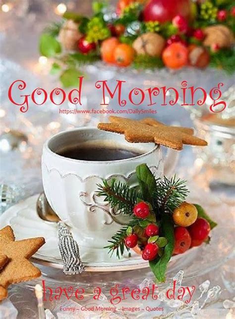 Christmas Good Morning Have A Great Day Quote Pictures, Photos, and