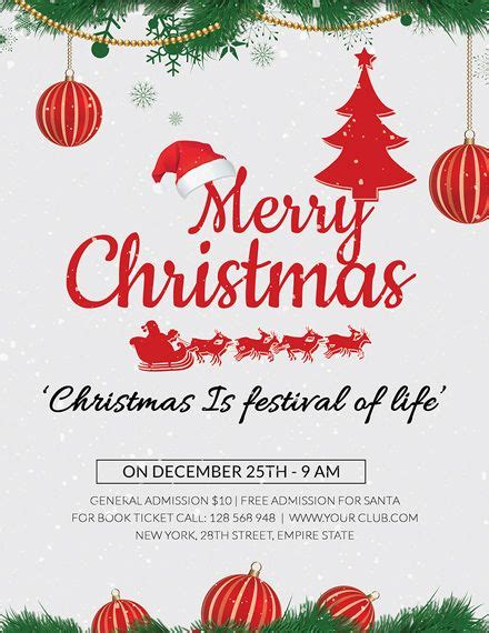 Christmas Holiday Flyer Template - Google Docs, Word, Apple …