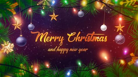 Christmas Intro After Effects Templates Motion Array