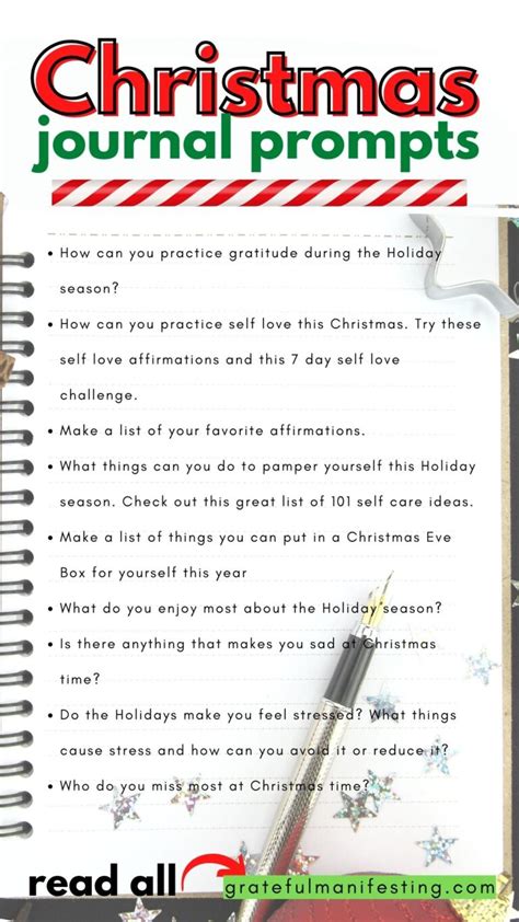 Christmas Journal Prompts