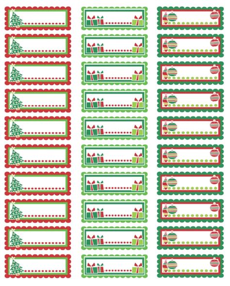 Christmas Labels Ready to Print! Return address labels template