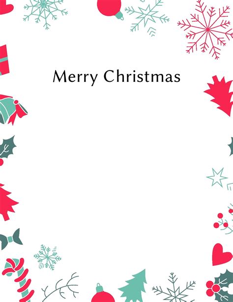 Christmas Letter Templates For Free