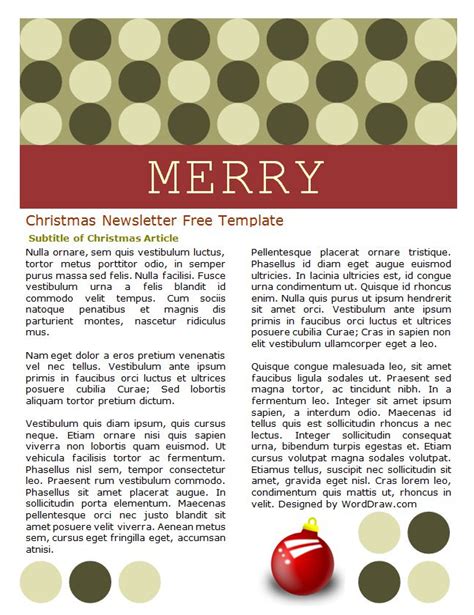 Christmas Letter Templates PurpleTrail