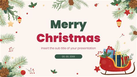 Christmas List Slides Template