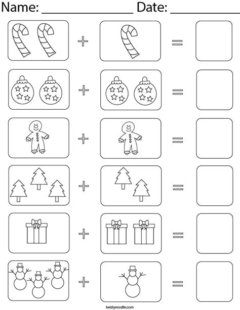 Christmas Math Worksheets Blog Twisty Noodle Worksheets Library