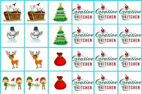 Christmas Memory Game Free Printable Creative Kitchen