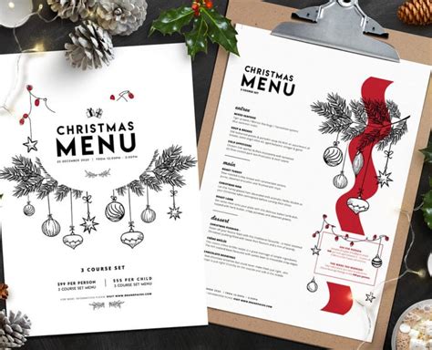 Christmas Menu Template Vol.3 BrandPacks