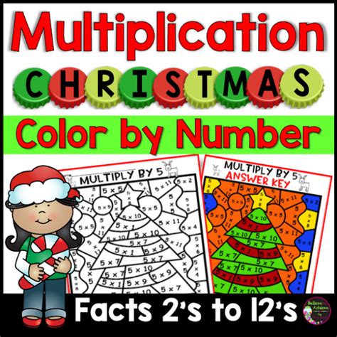 Christmas Multiplication Color by Number Made By Teachers
