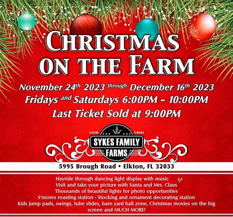 Christmas On The Farm – Sykes Family Farms