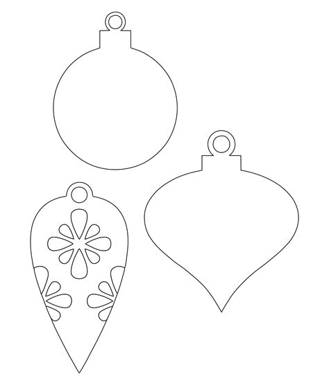 Christmas Ornaments Templates Printable