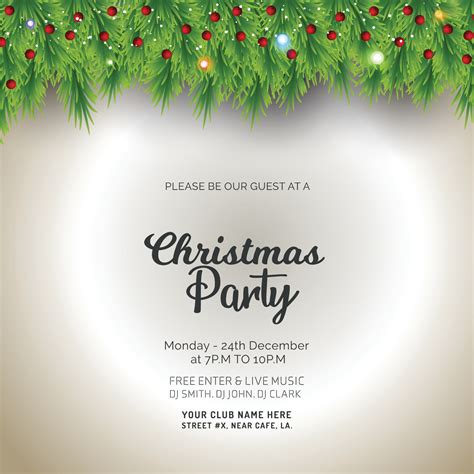 Christmas Party Invitation Background Invitation Design Blog
