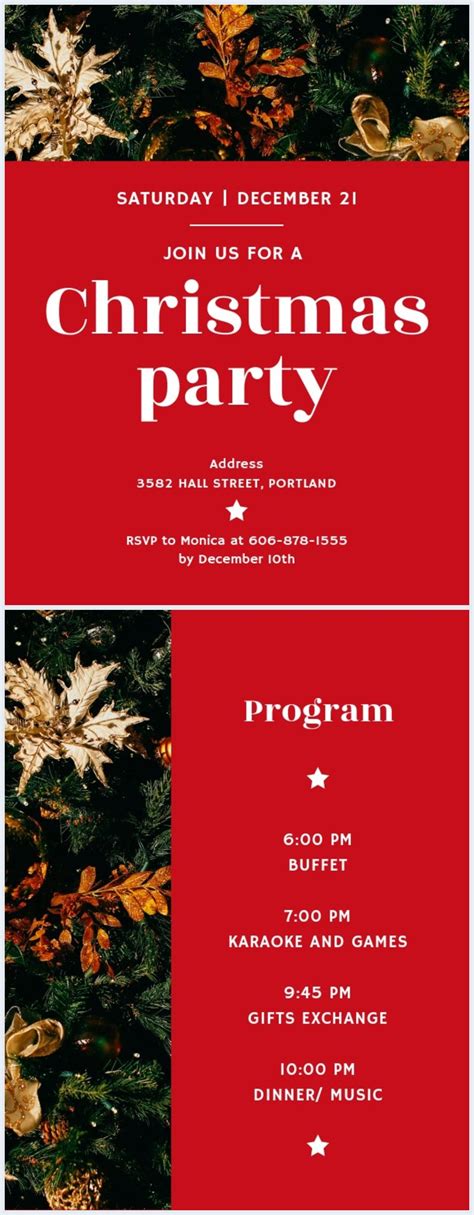 Christmas Party Program Template