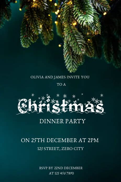 Christmas Party Rsvp Templates Invitation Design Blog