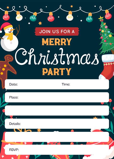 Christmas Party Template Free
