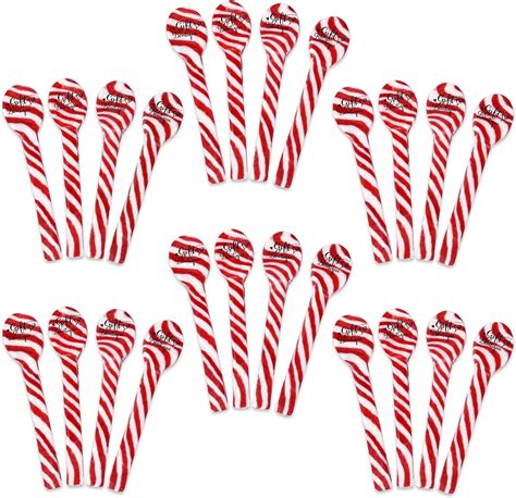 Christmas Peppermint Candy Cane Spoons 24 Pack Edible Mint Candies …