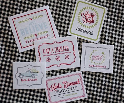Christmas Personalized Iron On Labels 3