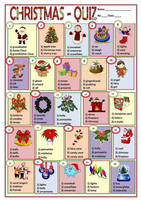 Christmas Pictionary English Esl Worksheets For Distance Learning And Physical Classrooms