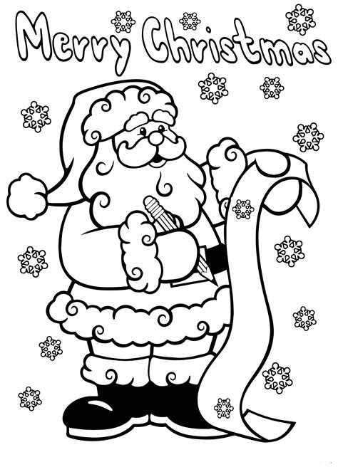 Christmas Pictures To Color Printable