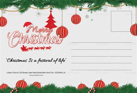 Christmas Postcard Templates