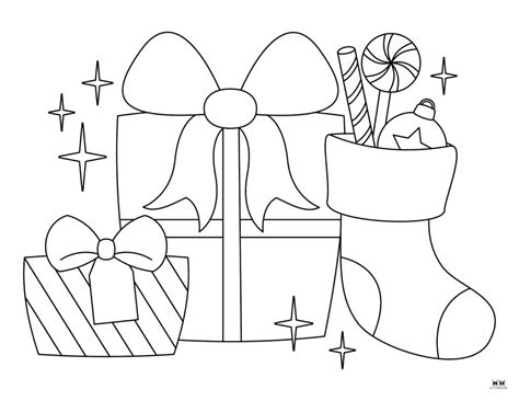 Christmas Present Coloring Pages Coloring Pages For All Ages
