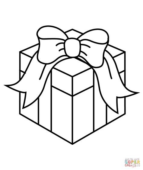 Christmas Present Printable Coloring Pages