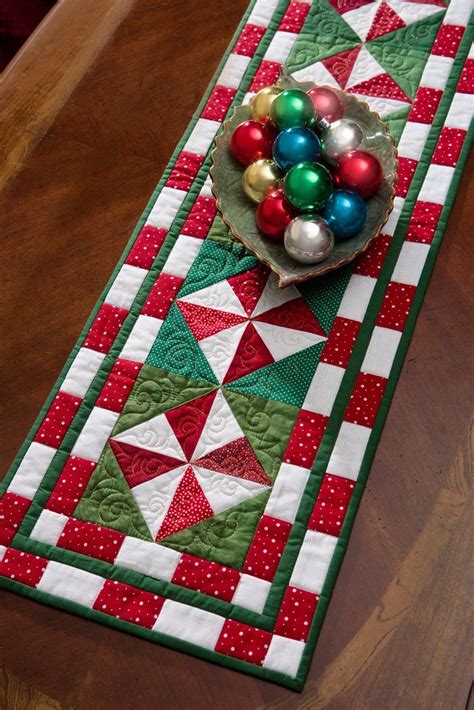 Christmas Quilted Table Runner Pattern Quilted