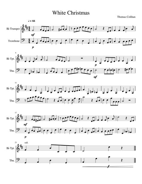 Christmas Sheet Music For Trombone Book 4