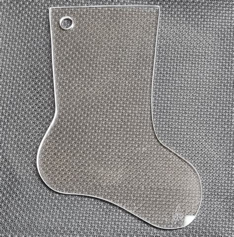 Christmas Stocking Acrylic Template