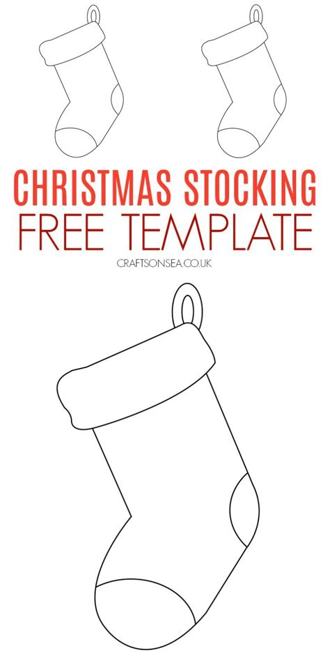 Christmas Stocking Craft (Free Printable Template)