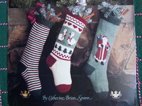Christmas Stocking Knitting Pattern Unique Pattern for Chris… Knitted
