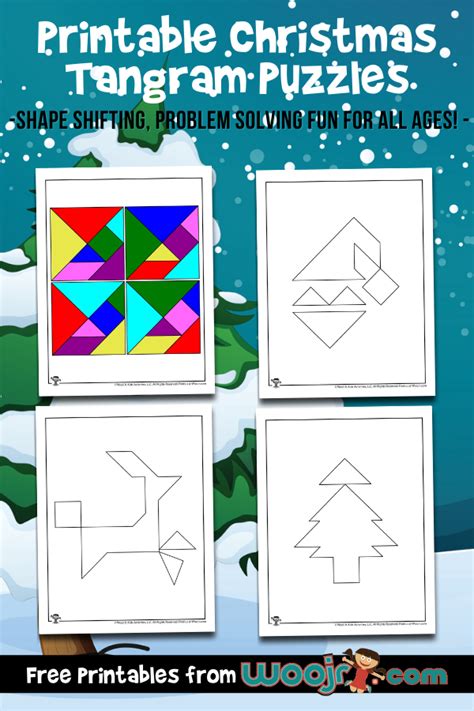 Christmas Tangrams Free Printable Customize and Print