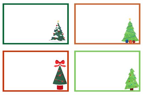 Christmas Template Labels