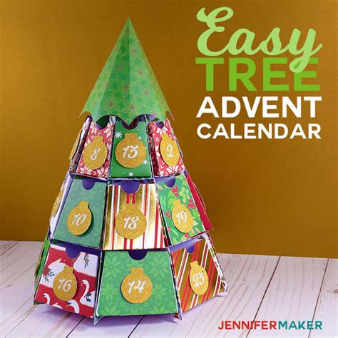 Christmas Tree Advent Calendar 25 Days of Maker Projects! Jennifer