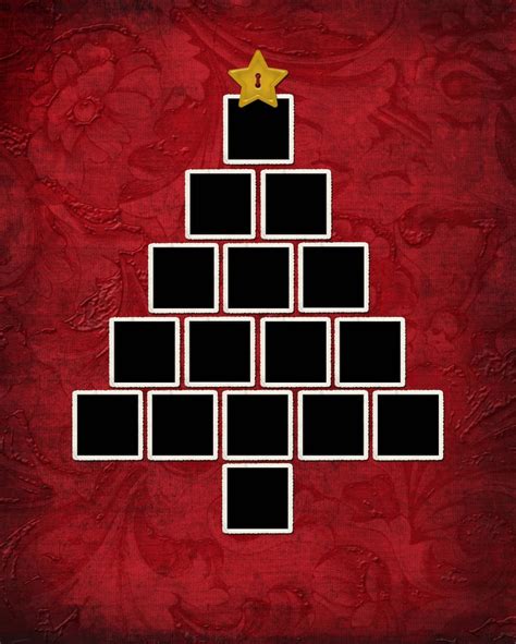 Christmas Tree Collage Template