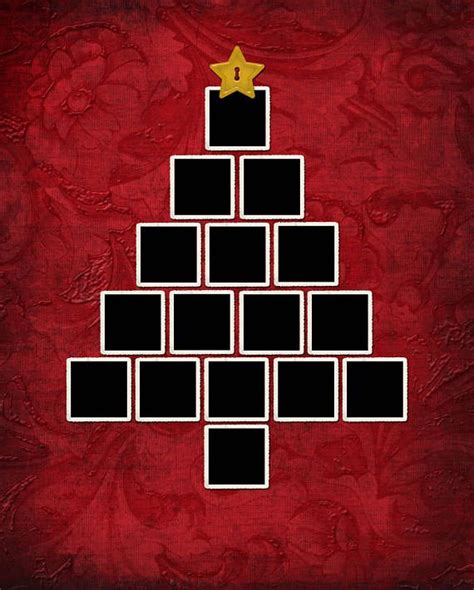 Christmas Tree Collage Template