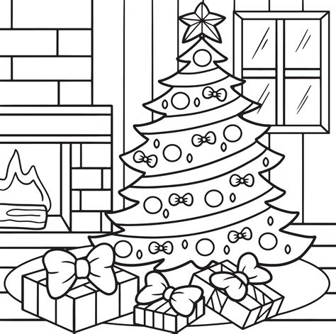 Christmas Tree Coloring Page Christmas Tree Coloring Pages For Kids