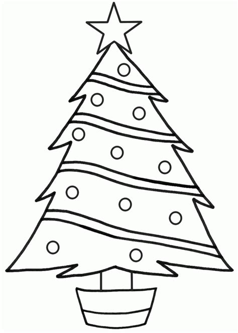 Christmas Tree Coloring Pages Free Coloring Pages