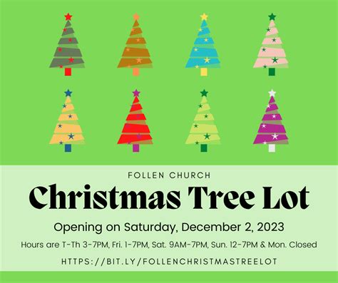 Christmas Tree Lot at Follen Church - Facebook