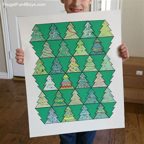 Christmas Tree Tessellation Template