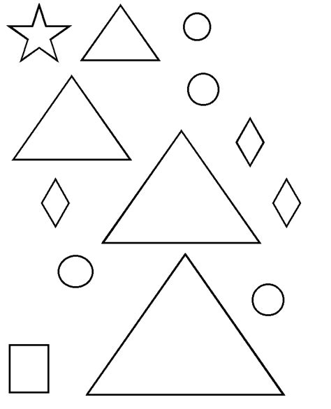 Christmas Tree Triangle Template Best Templates Resources