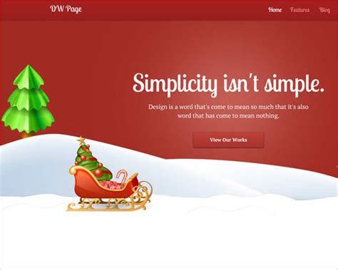 Christmas Website Template Free
