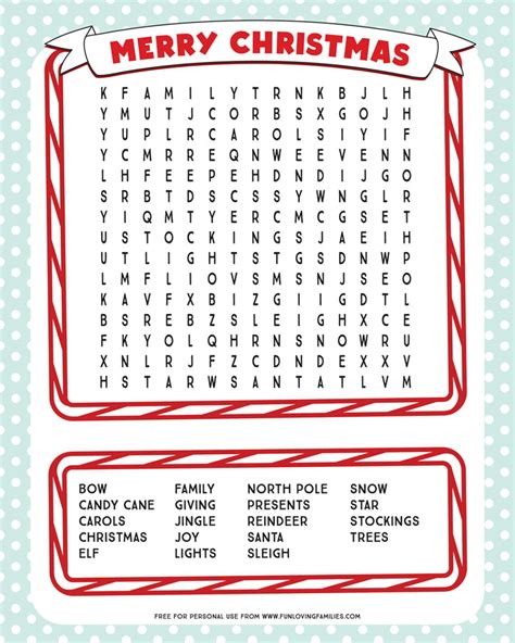 Christmas Wordsearch